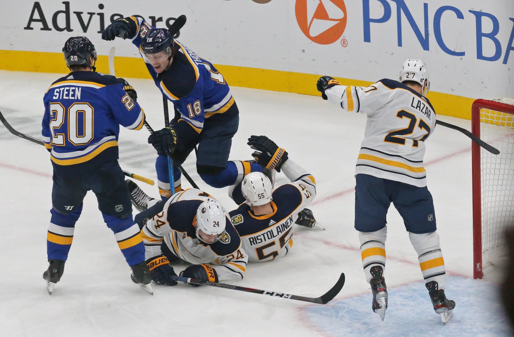 The Blues and the Sabres skate at Enterprise